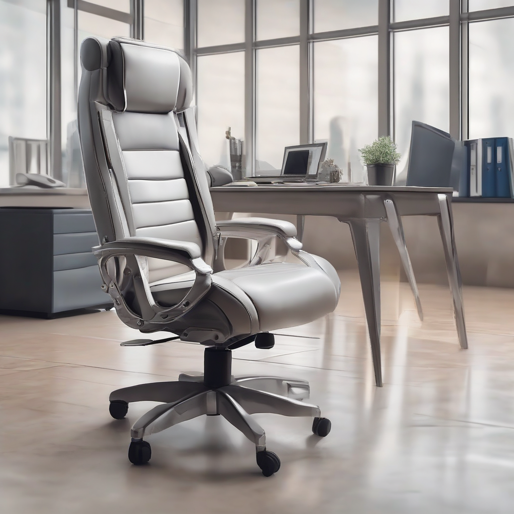 KREA AI Office scene, office chair, the overall style is a...