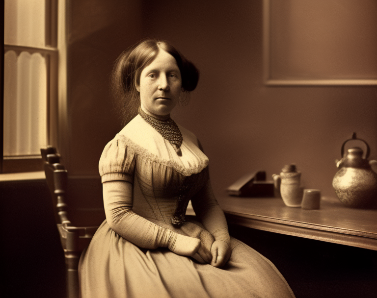 KREA AI Mary Ann Nichols woman ,London in the 19th century...