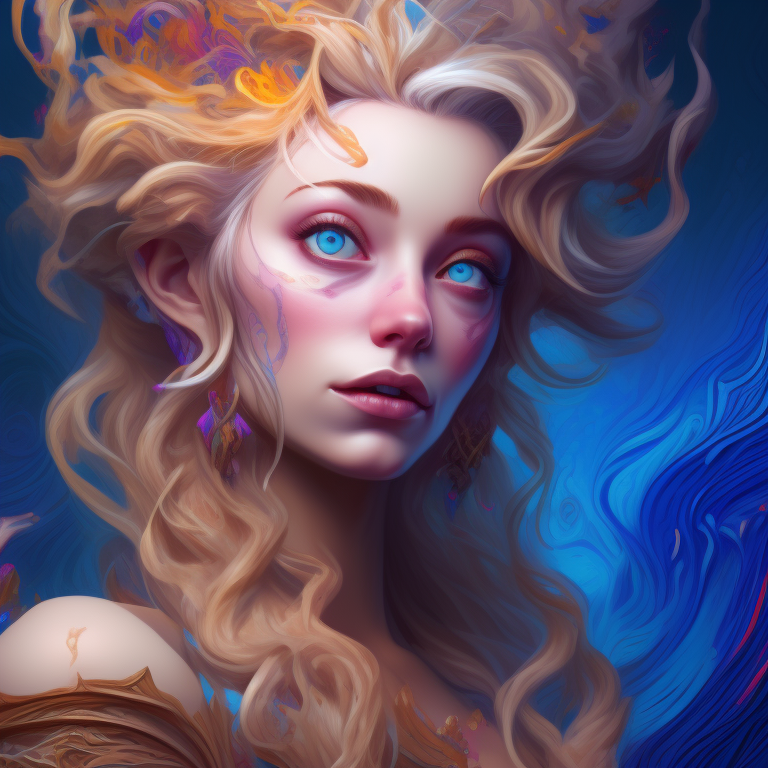 KREA AI Maximaliset Rococo. Astral Escape! Splash art, por...