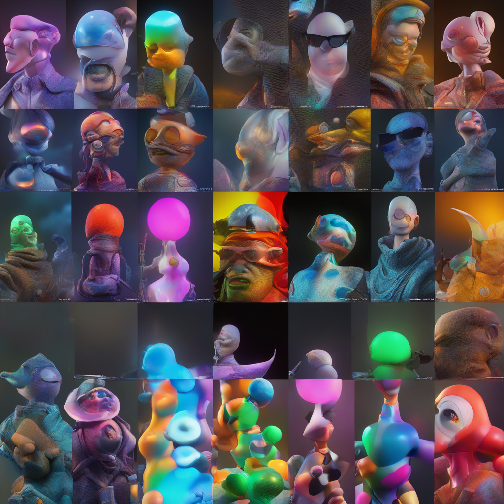 KREA AI ((cymk, nft style art in the highest resolution a...