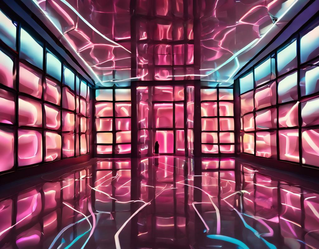 KREA AI “Indoor incandescent lights, bright neon lights, c...