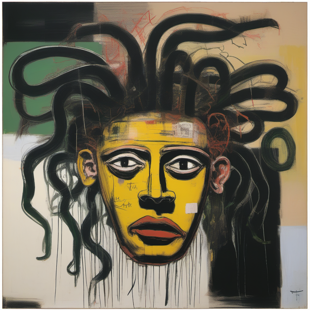 krea-ai-head-of-the-medusa-by-basquiat