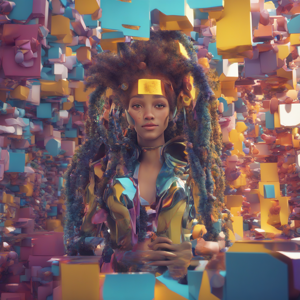 KREA AI ((cymk, nft style art in the highest resolution an...